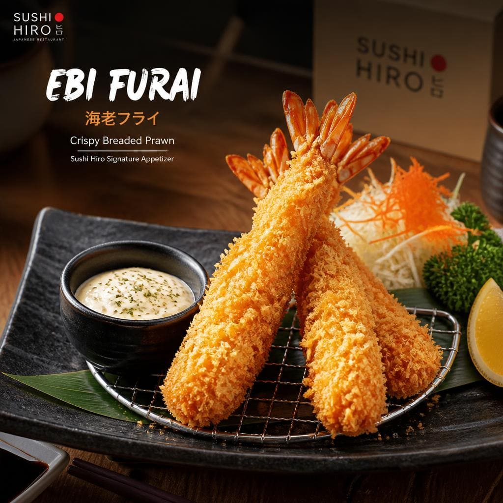 Ebi Furai Sushi Hiro menu udang goreng Jepang
